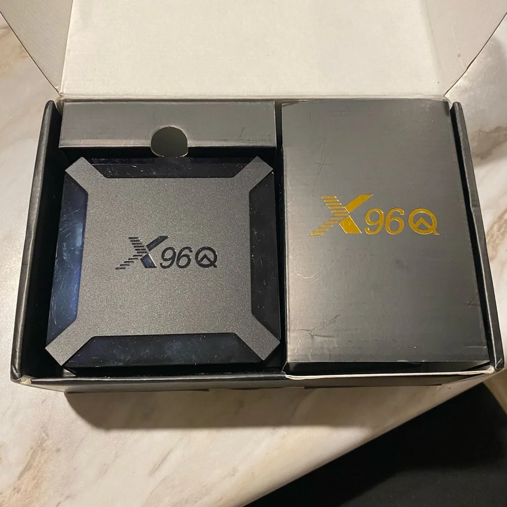 X96Q Android TV Box - Black and Gold